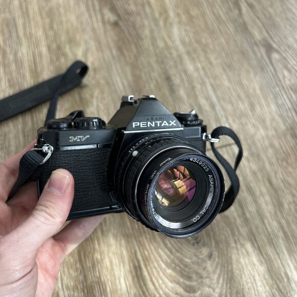 PENTAX MV1 / smc M 50mm F2 body lens ボディ レンズ レンズセット ♯9211 Pentax MV1 35mm SLR w&frasl;SMC Pentax-M 50mm f2